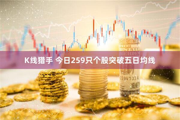 K线猎手 今日259只个股突破五日均线